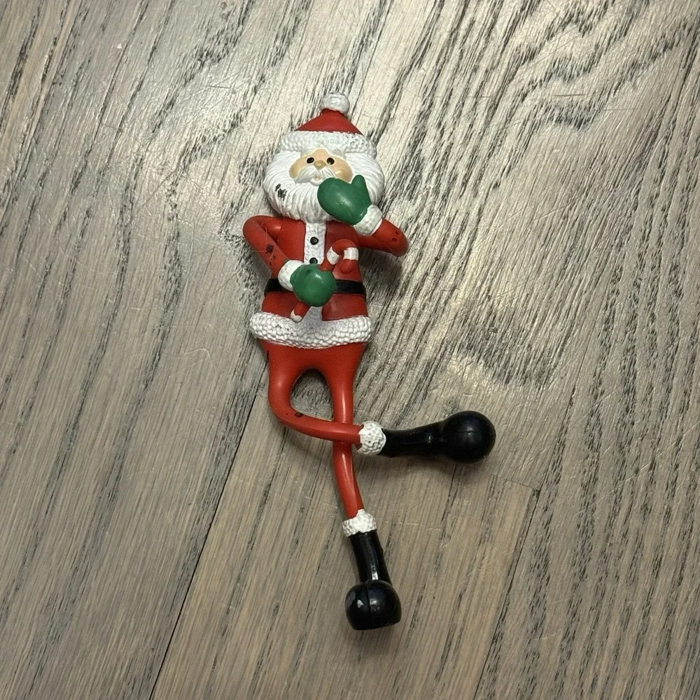 Russ Skinny Santa Bendy Rubber Bendable Poseable Figure‎ 5.75